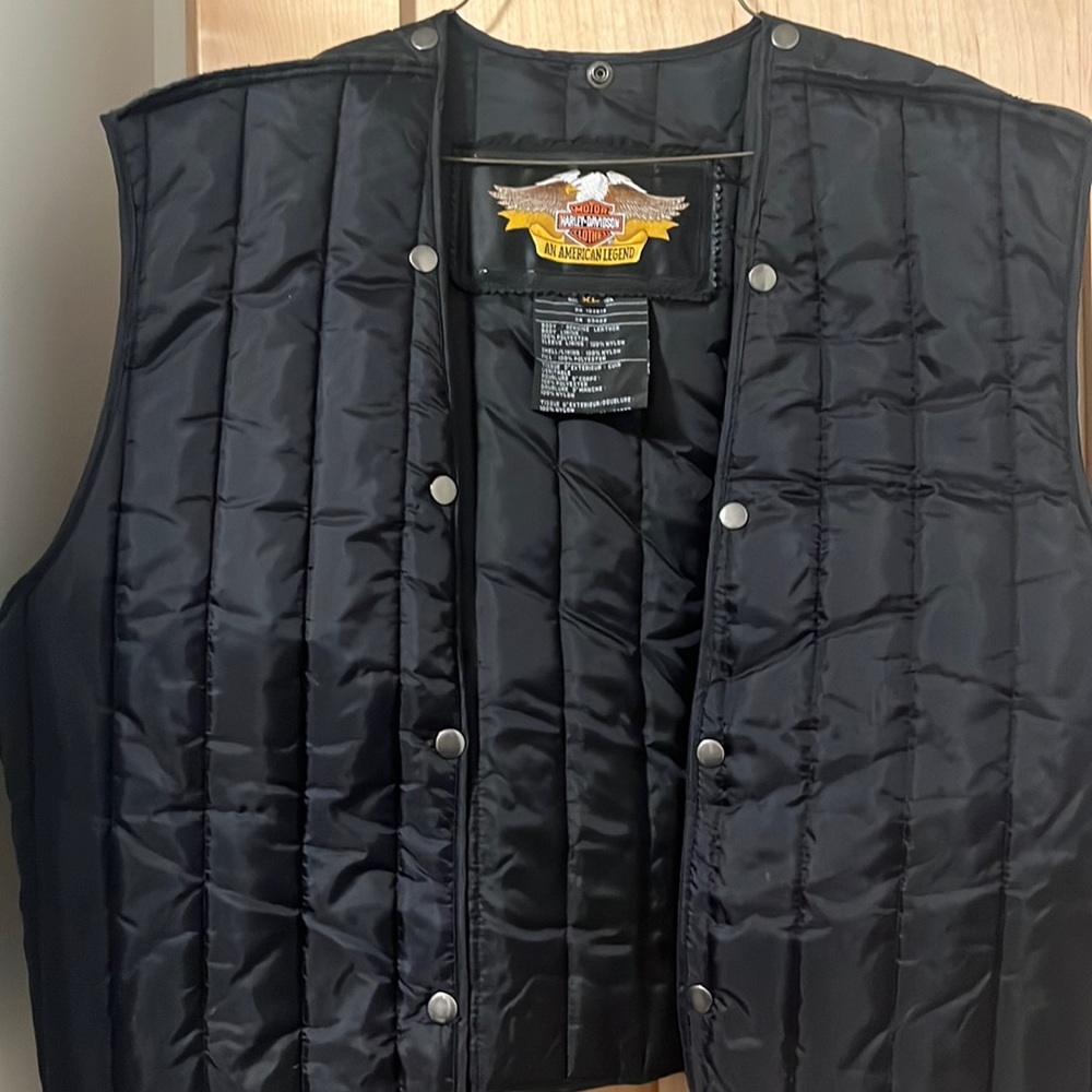 Harley Davison lined vest